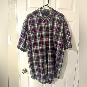 Men’s Polo-short sleeve-button down- gently used